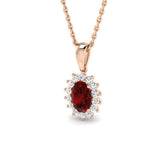 Martin Gemstone Pendant 0.75ct to 1ct Gold (Without Chain )