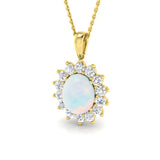 Bay Gemstone Pendant 2.5ct and Gold(Without Chain )