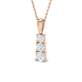 James Diamond Drop Pendant 0.75ct to 1.5ct Gold (Without Chain )