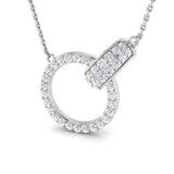 Daisy Diamond Necklace Circle of Life 0.5ct Gold (Without Chain )