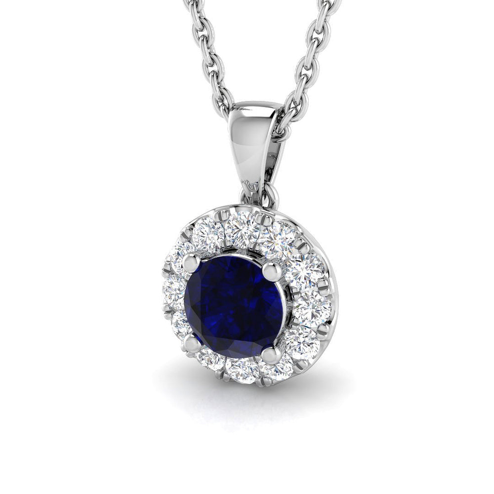 Arwen Blue Sapphire Pendant 0.3ct to 2ct Gold (Without Chain )