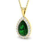 Arla Emerald Pendant 2ct to 4.5ct Gold (Without Chain )