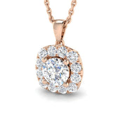Fiona Halo Pendant 0.75ct Diamond s Gold(Without Chain )