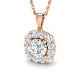Fiona Halo Pendant 0.75ct Diamond s Gold(Without Chain )