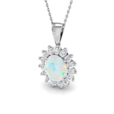 Rita Gemstone Pendant 2.5ct Gold Diana Necklace(Without Chain )
