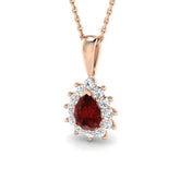 Ella Gemstone Pendant 1ct Gold Diana(Without Chain )