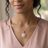 Spiral Diamond Pendant Necklace | Lab-Grown & Natural Diamond Necklace