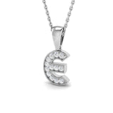 Tina Diamond Initial Pendant 0.1ct Gold A to Z(Without Chain )