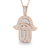 Yucca Diamond Pendant Religious 0.75ct to 1.5ct Gold (Without Chain )