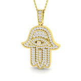 Yucca Diamond Pendant Religious 0.75ct to 1.5ct Gold (Without Chain )