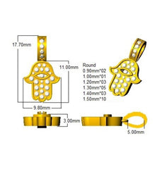 0.30 Carat D-E/VS Lab Grown Diamond Designer Pendant 9k White Gold Ready To Ship