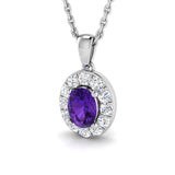 Ronald Amethyst Pendant 0.5ct to 0.75ct Gold (Without Chain )