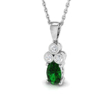 Carob Blue Sapphire Pendant 0.5ct to 1.5ct Gold (Without Chain )