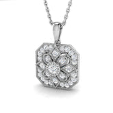 Larix Vintage Pendant 0.25ct Diamond Gold (Without Chain )
