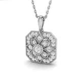Larix Vintage Pendant 0.25ct Diamond Gold (Without Chain )