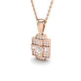 Enid Vintage Pendant 0.2ct Diamond Gold (Without Chain )