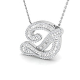 Tilda Diamond Initial Pendant 0.75ct to 1ct Gold A to Z(Without Chain )