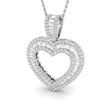 Thyme Baguette Brilliant Pendant 0.5ct to 5ct Gold (Without Chain )