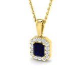 Belle Blue Sapphire Pendant 0.33ct to 2ct Gold (Without Chain )