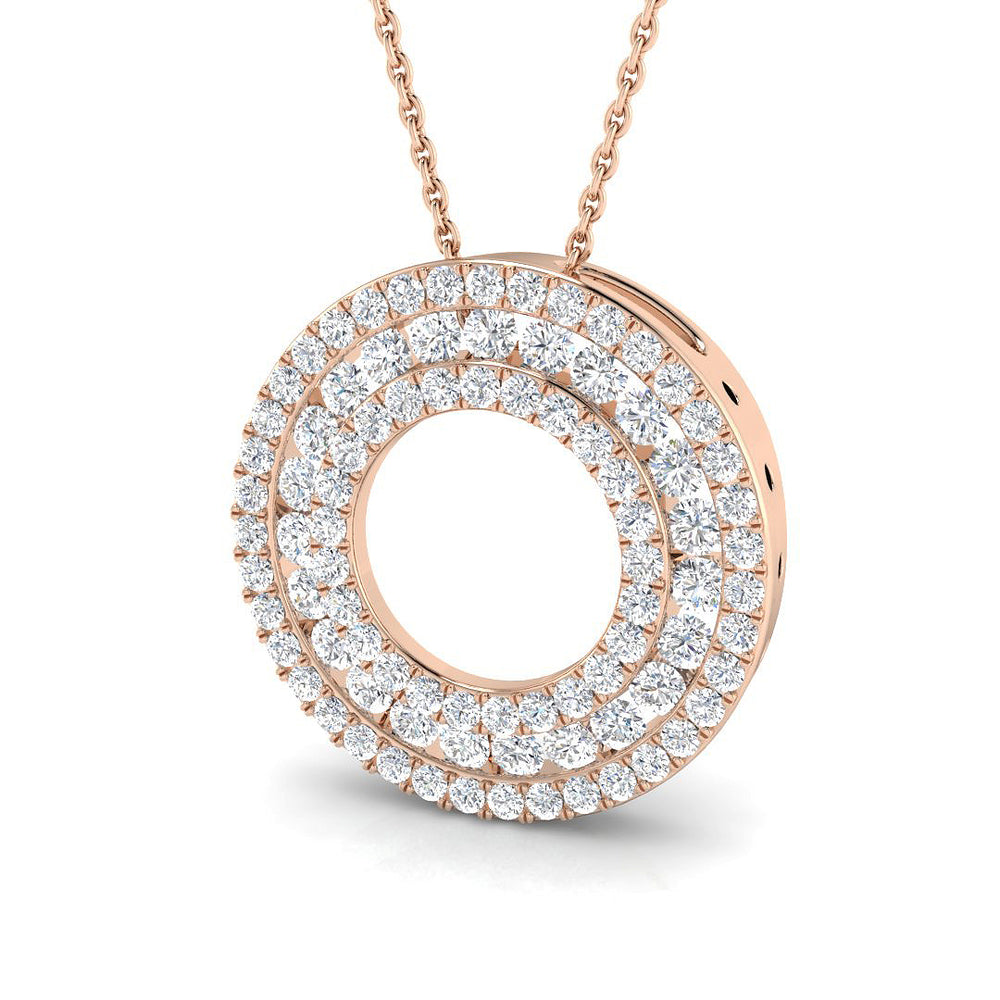 Cistus Circle of Life Pendant 1.5ct to 2ct Gold (Without Chain )