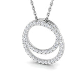 Flax Circle of Life Pendant 0.33ct to 0.75ct Gold (Without Chain )