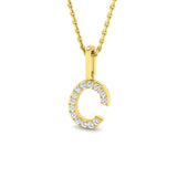Diamantanhänger mit Anfangsbuchstaben – Schmuck mit Buchstabe C