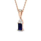 Elaine Blue Sapphire Pendant 0.33ct Gold (Without Chain )