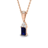 Elaine Blue Sapphire Pendant 0.33ct Gold (Without Chain )