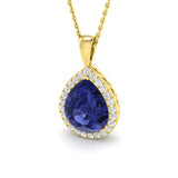 Emma Tanzanite Pendant 3.5ct to 5.5ct Gold (Without Chain )