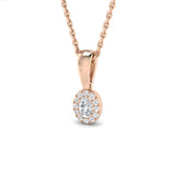 Dalea Halo Pendant 0.1ct to 0.5ct Gold Diamond(Without Chain )
