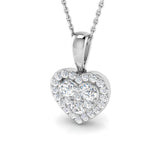 Violet Heart Pendant 0.5ct Diamond Gold (Without Chain )