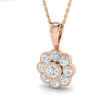 Barky Vintage Diamond Pendant 0.75ct to 1ct Gold (Without Chain )
