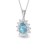 Lola Aquamarine Pendant 4.5ct Gold(Without Chain )