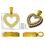 Heart-Shaped Diamond Pendant | Heart Halo Diamond Necklace Without Chain
