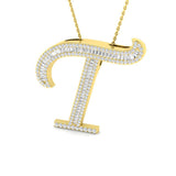 Toni Diamond Initial Pendant 1ct Gold A to Z(Without Chain )