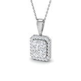 Celia Cluster Pendant 0.75ct to 1.75ct Gold (Without Chain )