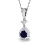 Carys Blue Sapphire Pendant 0.5ct to 0.75ct Gold (Without Chain )