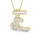 Philip Diamond Initial Pendant 0.75ct Gold A to Z(Without Chain )