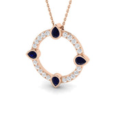 Maud Blue Sapphire Pendant 1.25ct Gold (Without Chain )