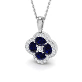 Edwin Blue Sapphire Pendant 1.25-1.75ct Gold (Without Chain )