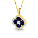 Edwin Blue Sapphire Pendant 1.25-1.75ct Gold (Without Chain )
