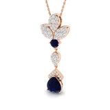 George Blue Sapphire Pendant 2ct Gold (Without Chain )