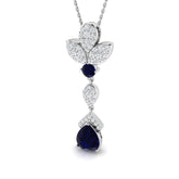 George Blue Sapphire Pendant 2ct Gold (Without Chain )