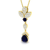 George Blue Sapphire Pendant 2ct Gold (Without Chain )