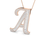Tracy Diamond Pendant 2.5ct Initials in and Gold A to Z(Without Chain )