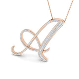 Sharon Diamond Initials Pendant 0.33ct to 1.25ct Gold A to Z(Without Chain )