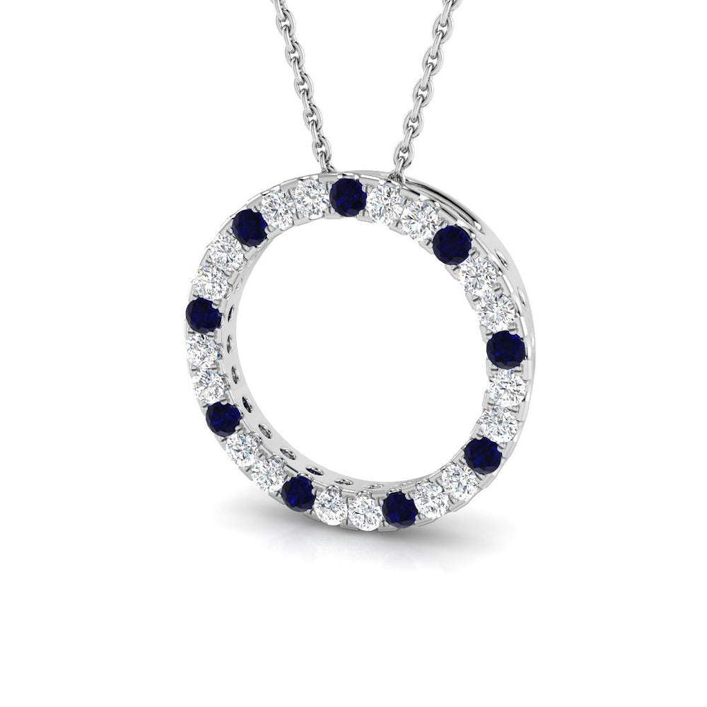 Amice Blue Sapphire Pendant 0.5ct in Gold (Without Chain )