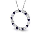 Amice Blue Sapphire Pendant 0.5ct in Gold (Without Chain )