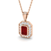 Amora Ruby Pendant 1ct Gold (Without Chain )