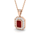 Amora Ruby Pendant 1ct Gold (Without Chain )